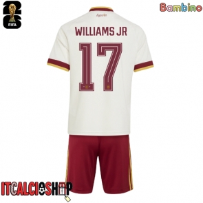 Spagna Nico Williams #17 Seconda Maglia Bambino Mondiali 2026 Manica Corta (+ Pantaloni corti)